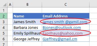 The smtp client transmits the message to the . Email Address Format Validation In Excel Google Sheets Automate Excel