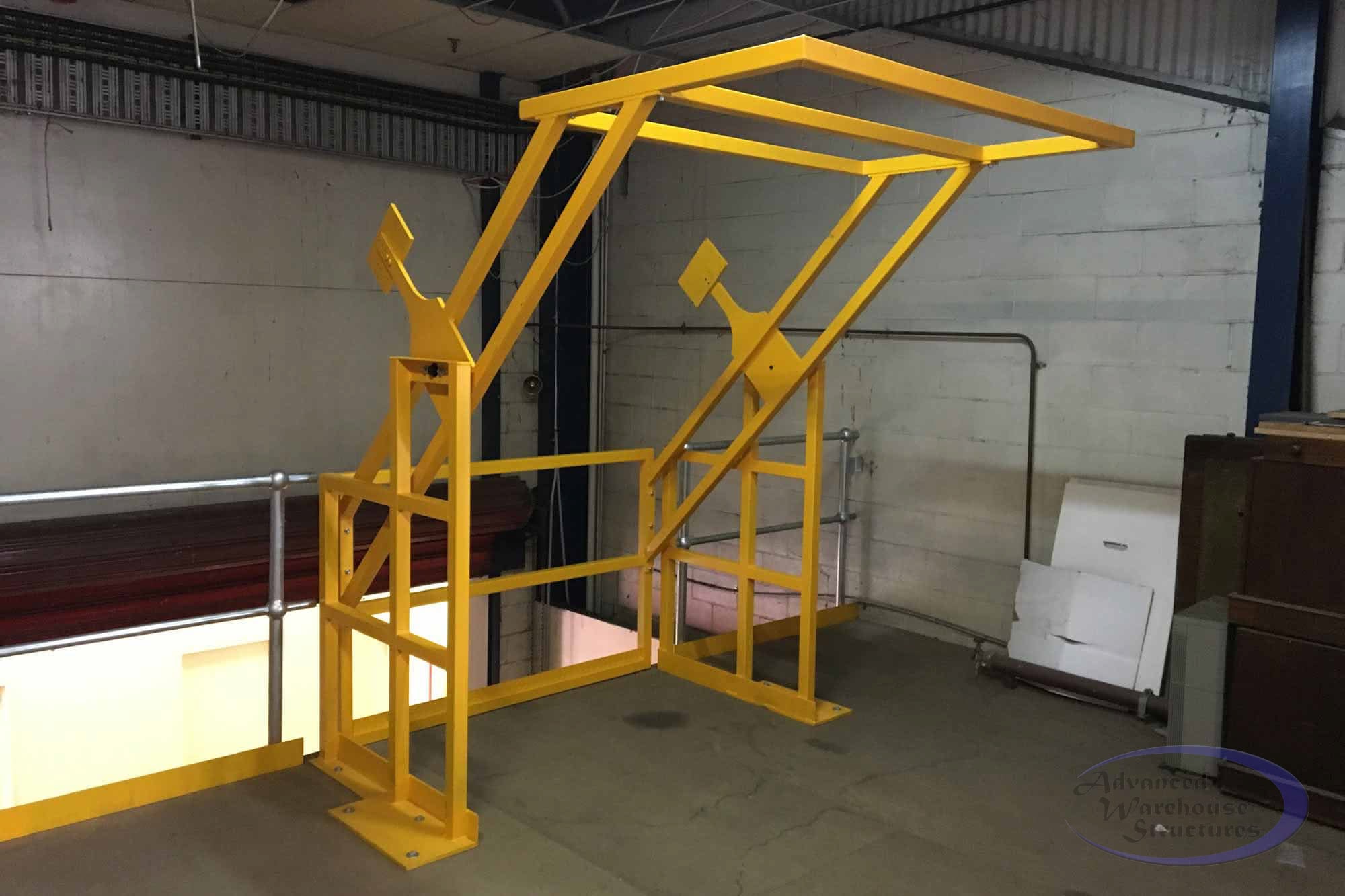 Mezzanine Safety Gates Up and Over Gates Advanced Warehouse Structures