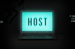 Host written on a glowing computer screen