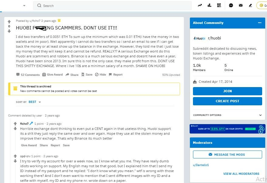 Which crypto exchange has zero trading fees? Huobi Global Exchange Review 2022 Fees Platform App Safety More