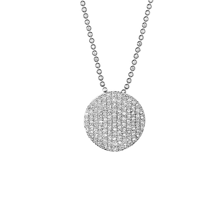 Phillips House Affair 14kt White Gold Infinity Necklace with Pave Diamonds