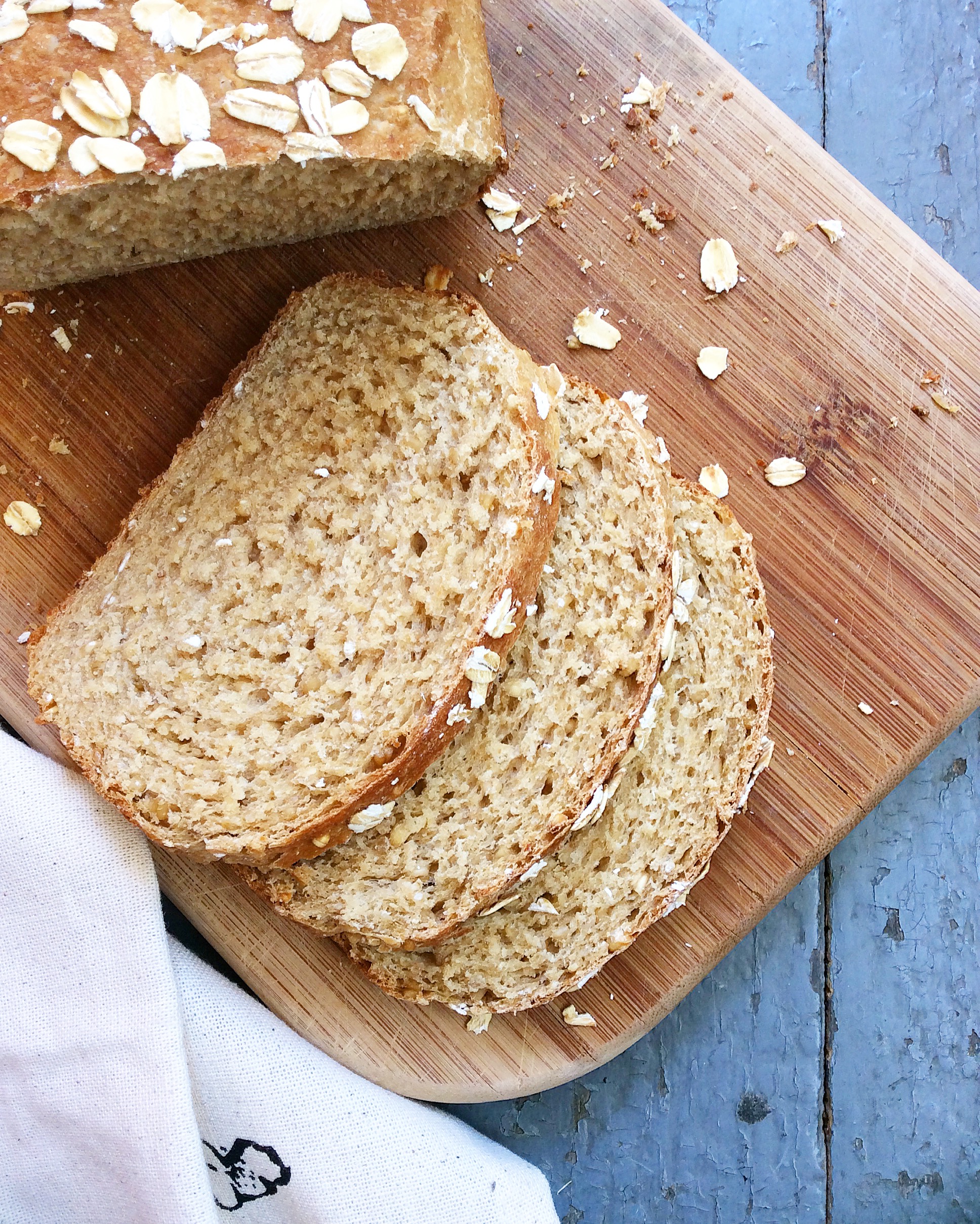 Whole Wheat Oatmeal Sandwich Bread — Baked Greens