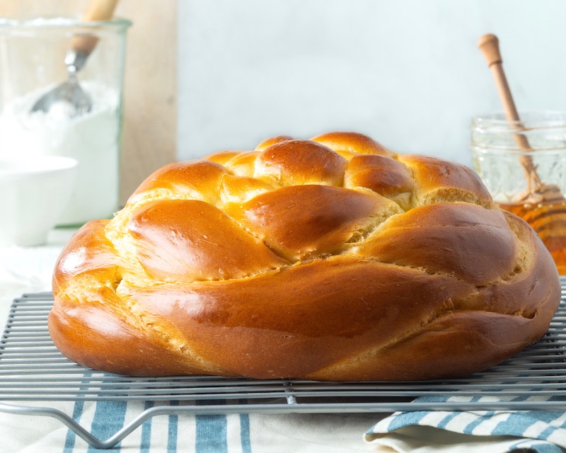 Next, add the xanthan gum, . September Challah Bake From Scratch