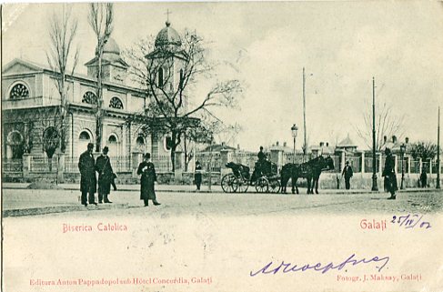1902 Romania Galati Catholic Church To Prague Balkanphila