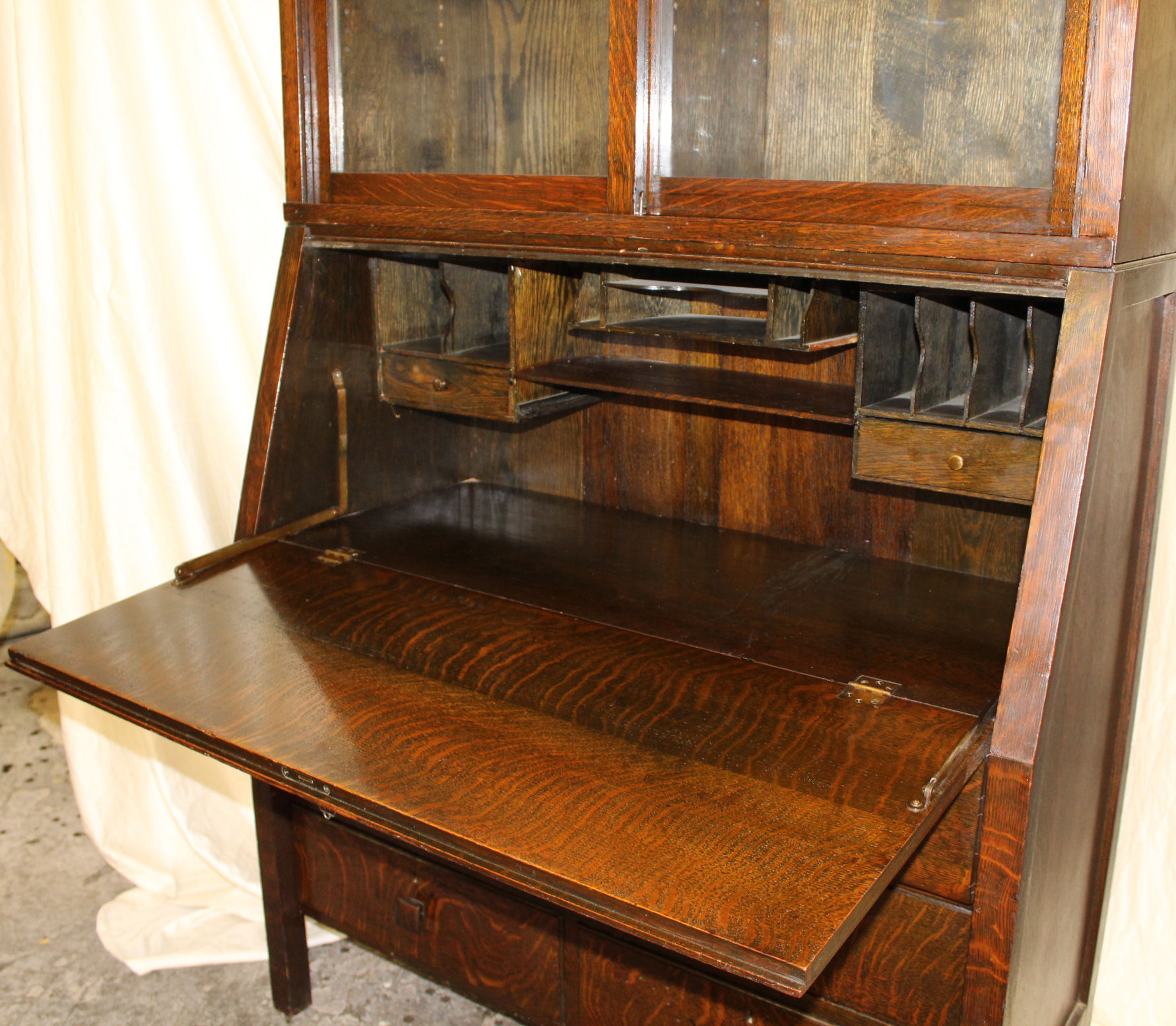 Bargain John S Antiques Arts And Crafts Mission Oak Secretary Bookcase Danner Bargain John S Antiques