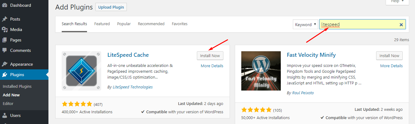 This plugin has tons of settings for customizing mobile pages: Install Litespeed Cache Plugin In Wordpress Website Basezap