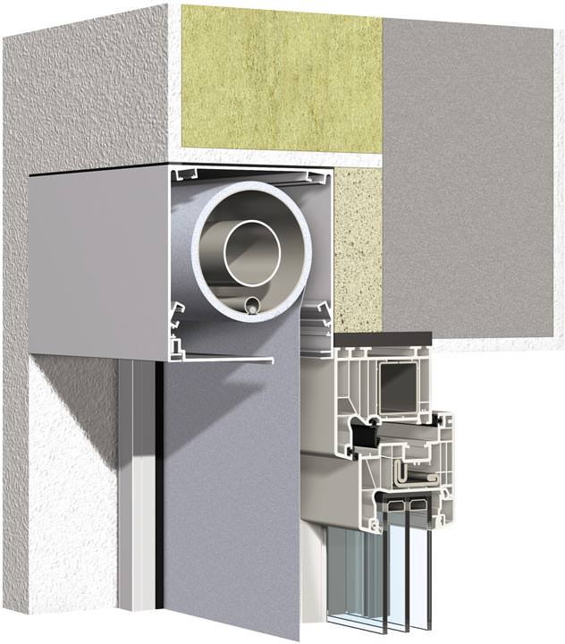 Innenjalousie, jalousie beim fenster innen, sonnenschutz, sichtschutz. Warema hat auÃenliegende Sonnenschutz-Anschlussdetails