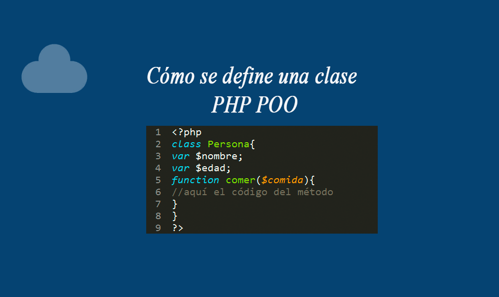 Cómo se define una clase PHP POO » BaulPHP