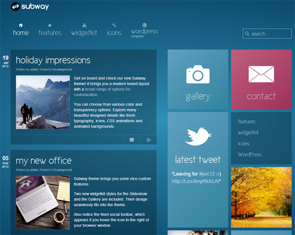 Metro is a clean and modern wordpress theme for ecommerce and online store. 4 Windows Metro Style Themes For Wordpress Beginwp