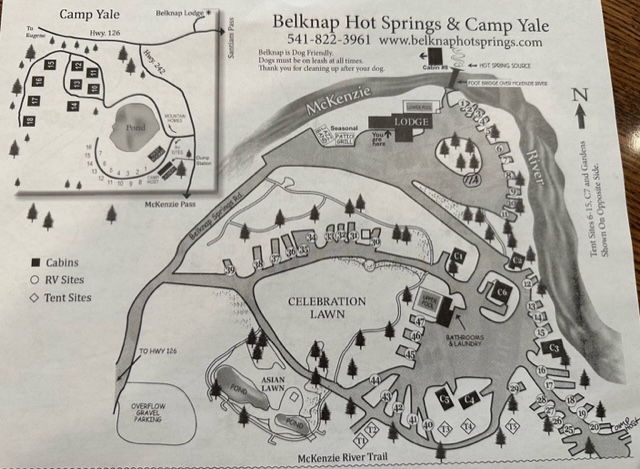 Map Of Belknap Hot Springs