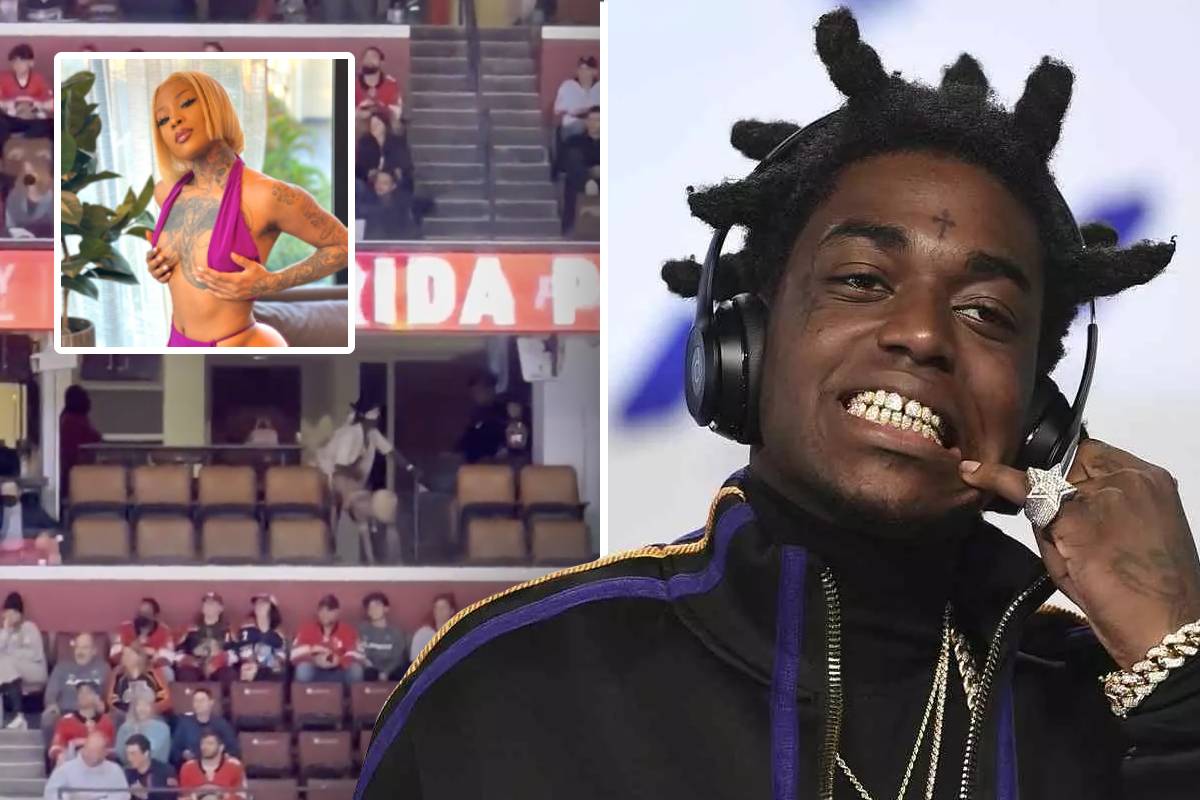 Kodak Black . Video Fans Lose Their Minds As Kodak Black Has Sex At Nhl Game