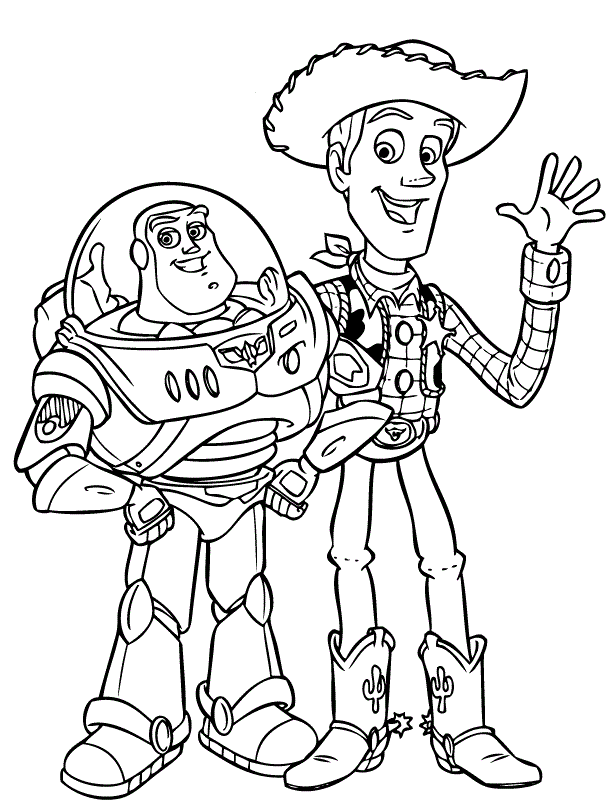 These pumpkin coloring pages are great for halloween, fall, and thanksgiving. Fastest Toy Story Coloring Pages Buzz And Woody