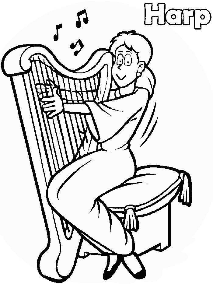 A coloring page set and a colored animal set include an arctic fox, a caribou or reindeer, a hare, a harp seal, and polar bears. Harp Coloring Pages Best Coloring Pages For Kids