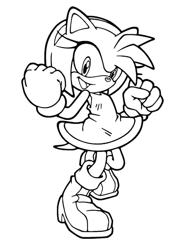 amy rose coloring pages best coloring pages for kids