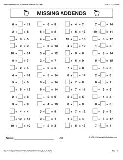 grade 1 math worksheets horizontal addition