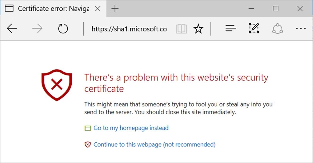 The ssl/tls protocol is used to . Microsoft Bans Sha 1 Certificates In Edge And Internet Explorer
