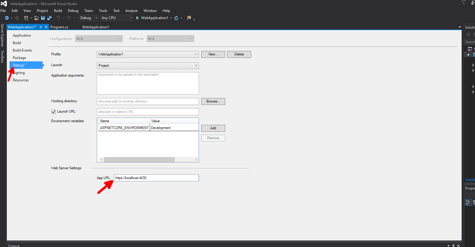 Change the launch url