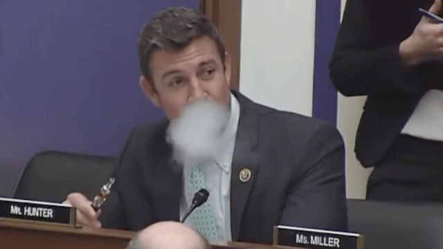 Vaping Congressman Says Affairs Were Part of the Job The