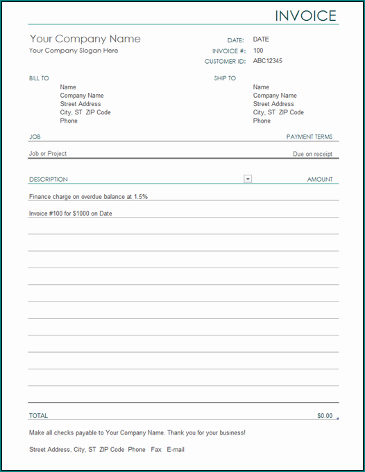 free printable contractor receipt template bogiolo