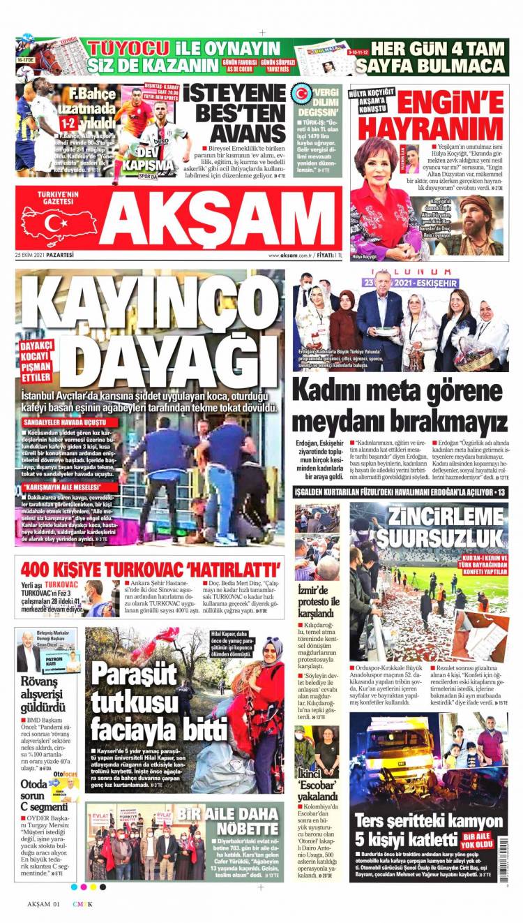 Günün Ulusal Gazete Manşetleri - 25 10 2021