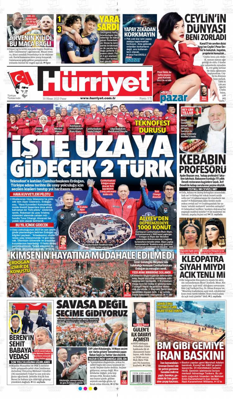 Günün Ulusal Gazete Manşetleri - 30 04 2023