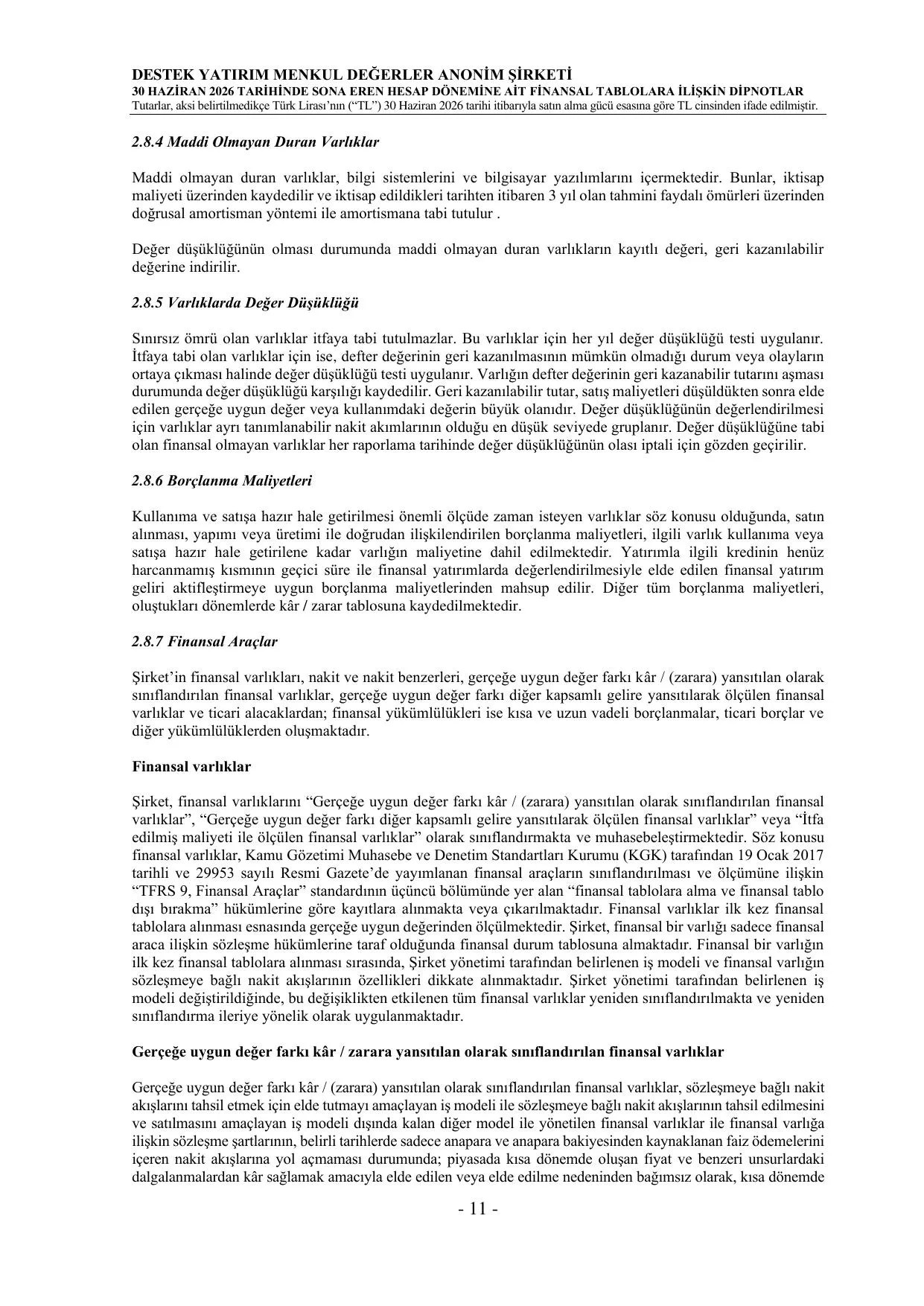 Destek Yatirim 30.06.2026 Finansal Rapor_final.pdf — sayfa 14