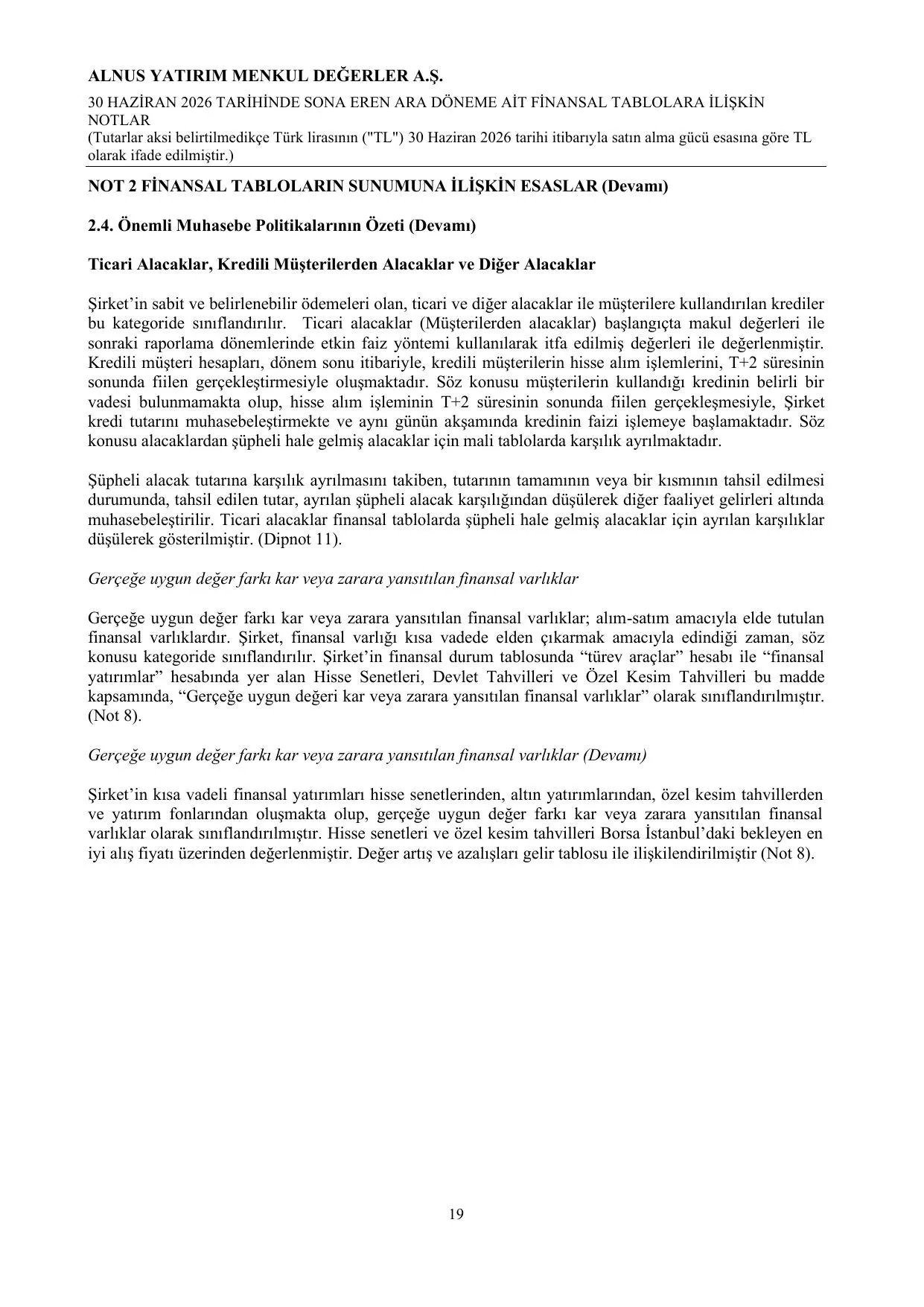 Alnus Yatฤฑrฤฑm Menkul Deฤerler A.ล. 30062026.pdf โ sayfa 22