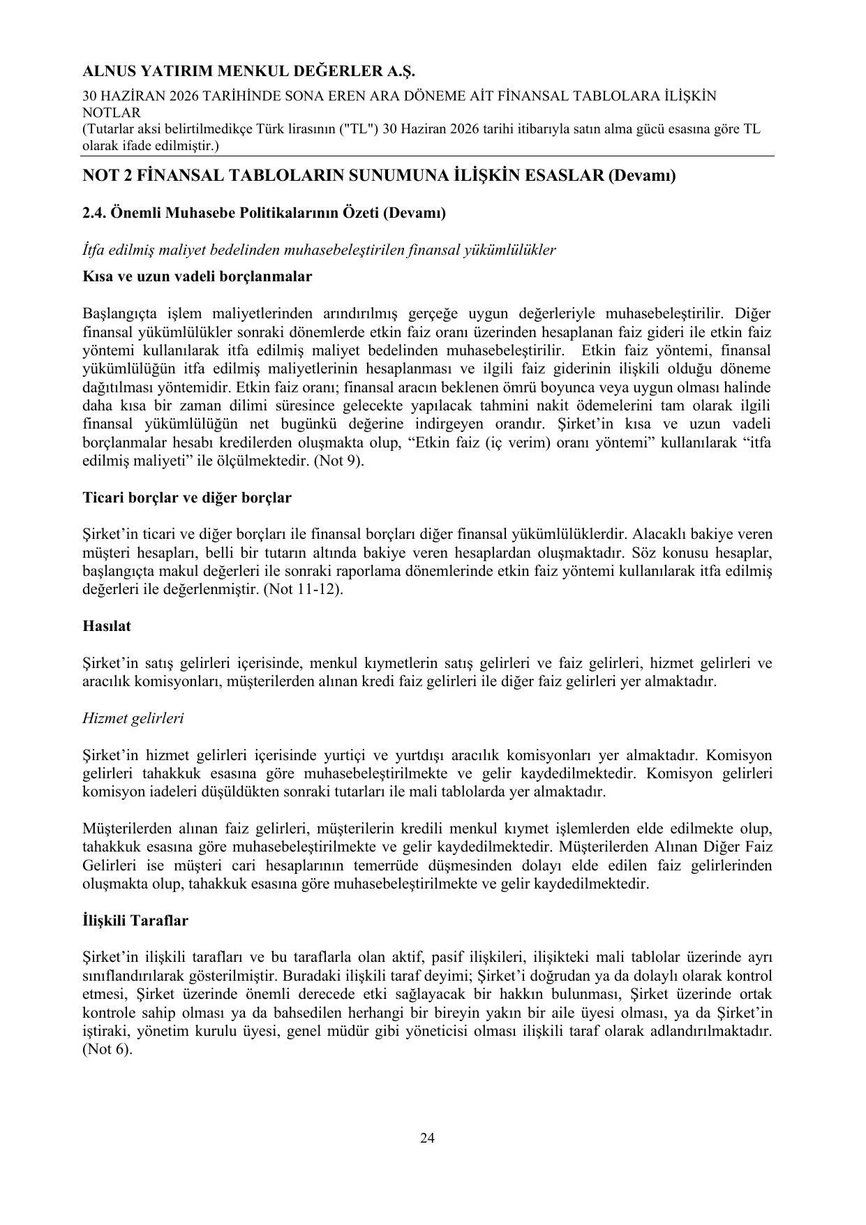 Alnus Yatฤฑrฤฑm Menkul Deฤerler A.ล. 30062026.pdf โ sayfa 27
