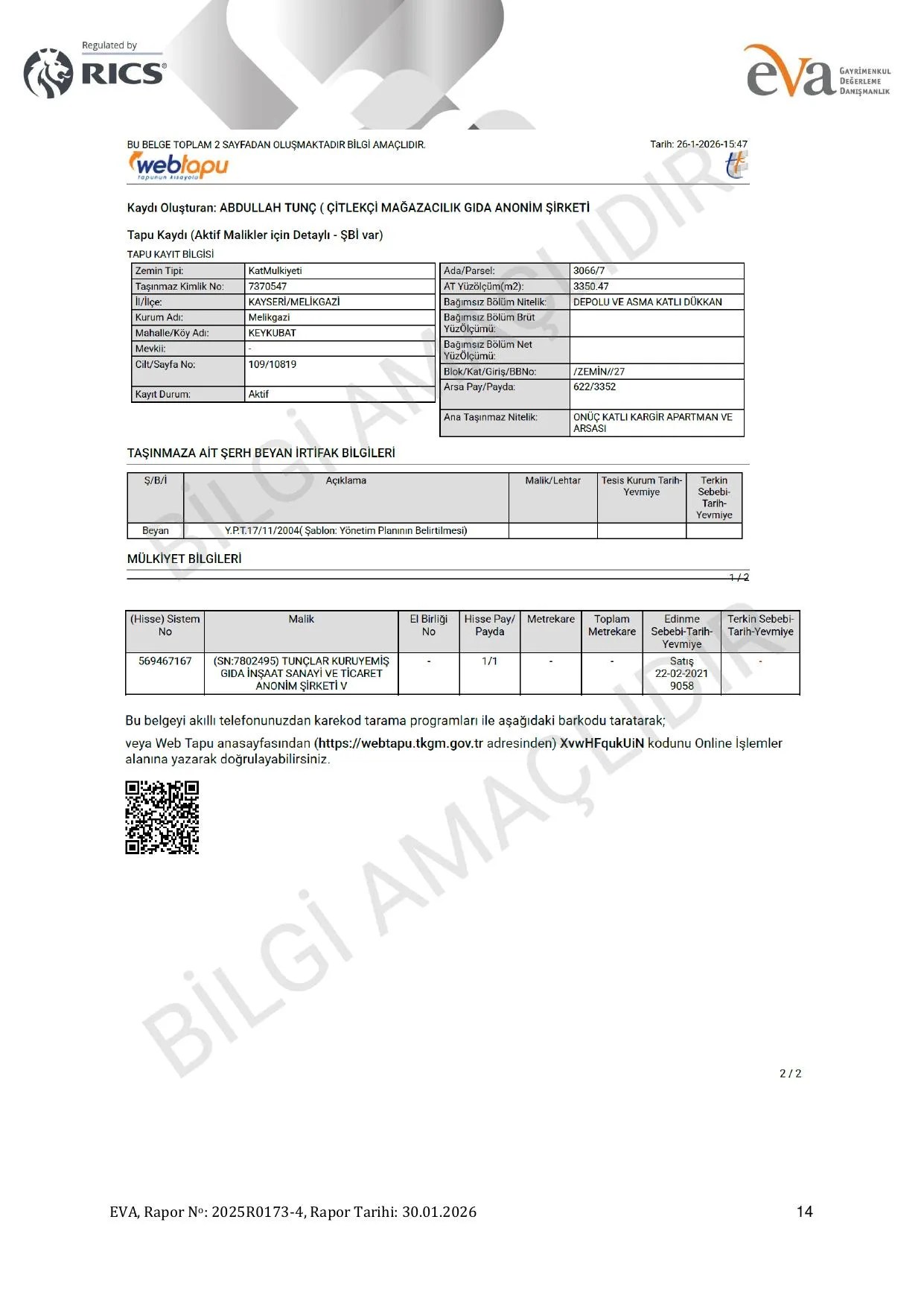 5F. 2025R0173-4_ÇİTLEKÇİ MAĞAZACILIK_KAYSERİ MELİKGAZİ_DÜKKAN DEĞERLEME RAPORU.pdf — sayfa 14