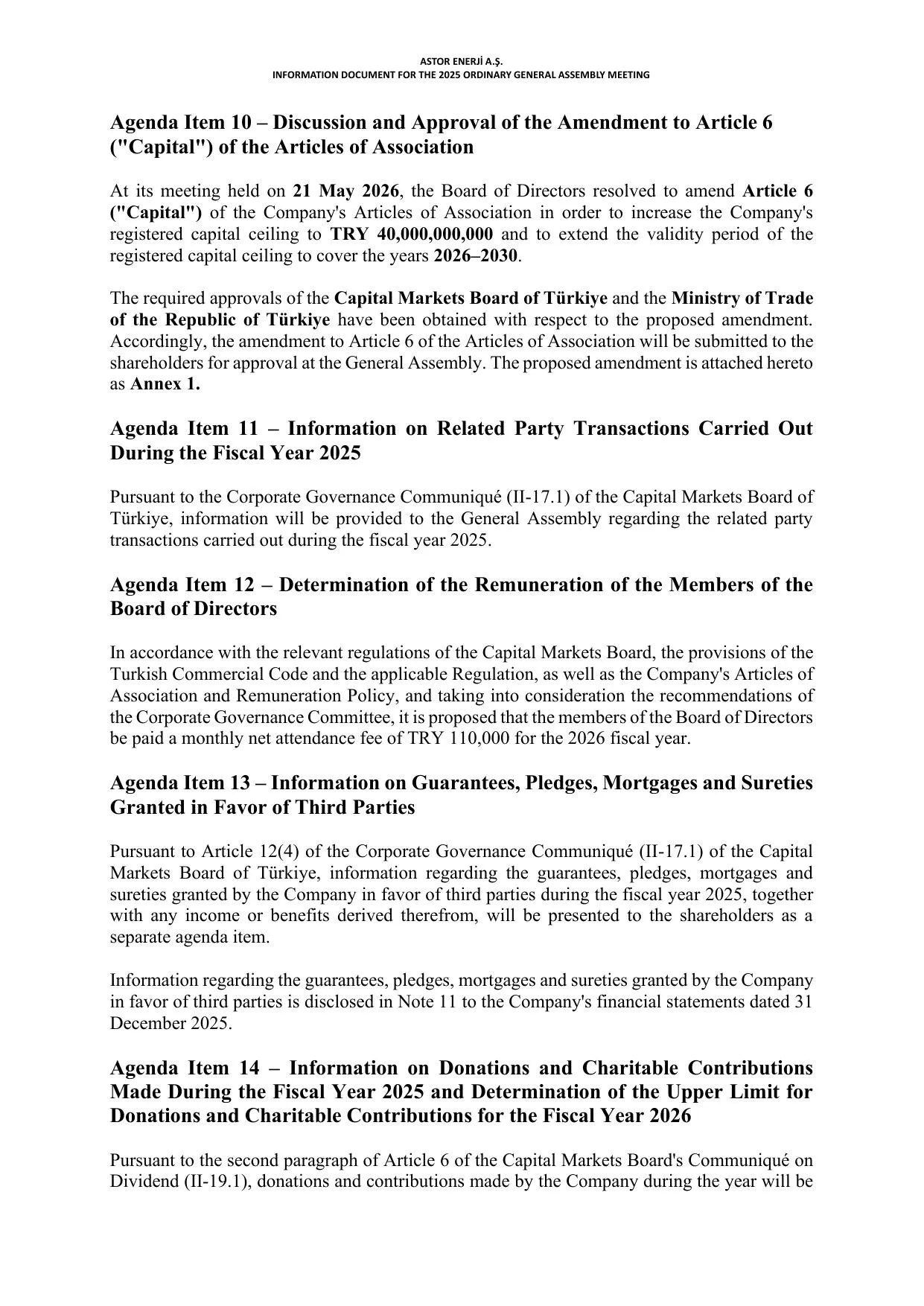 Kap -ASTOR ENERJฤฐ A.ล BฤฐLGฤฐLENDฤฐRME DOKรMANI 2025_ENG.pdf โ sayfa 9