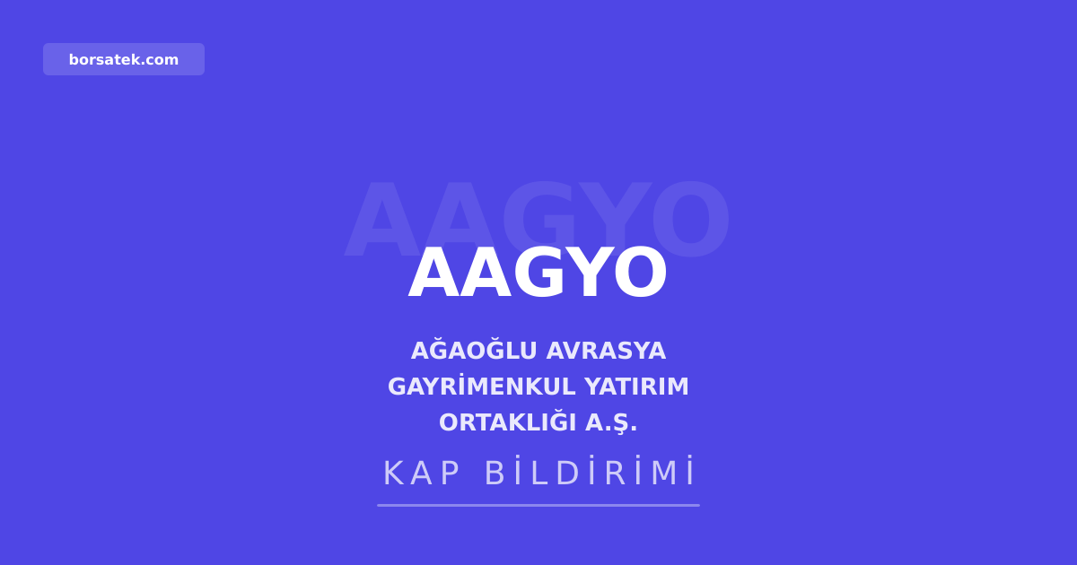 Aฤaoฤlu Avrasya GMYO gรผncel esas sรถzleลmesini yayฤฑmladฤฑ Borsatek