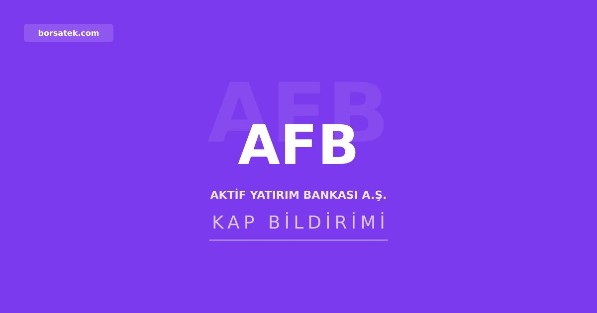 Aktif Yatฤฑrฤฑm Bankasฤฑ'na 120 milyon euro'luk tahvil ihracฤฑ iรงin SPK onayฤฑ Borsatek