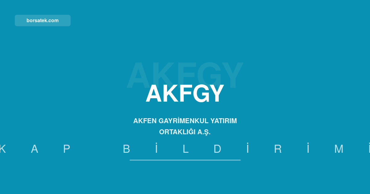 Akfen GYO'nun Bodrum Loft devri için SPK'dan onay Borsatek