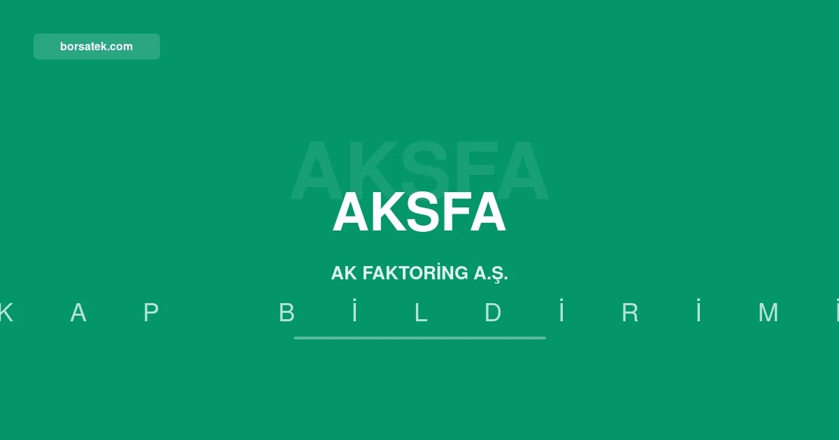 Ak Faktoring'in yeni genel mรผdรผrรผ Hasan Tahsin Maden oldu Borsatek