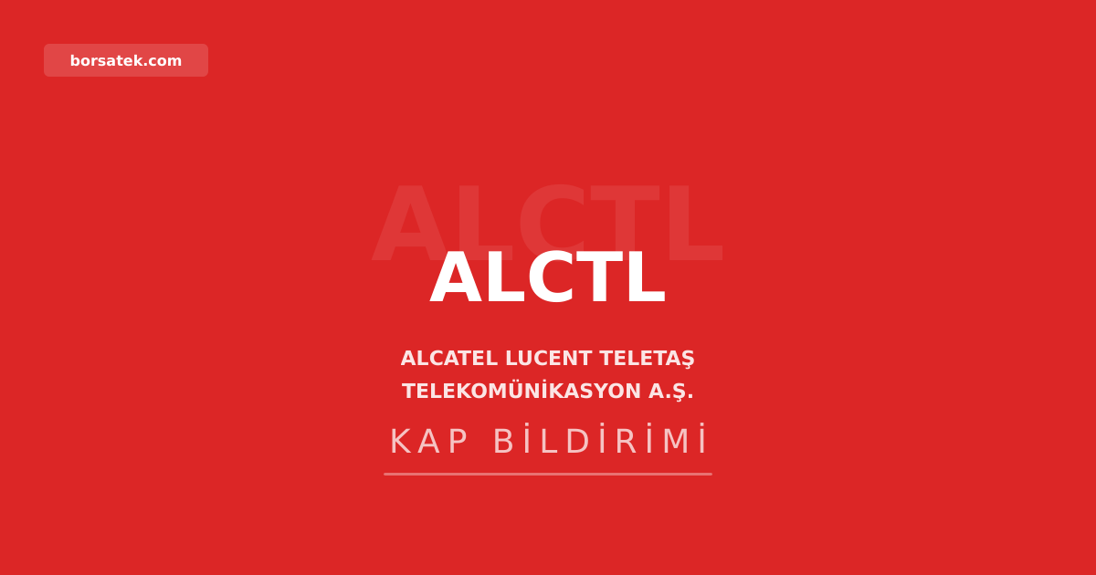 Alcatel Lucent Teletaş'ta %65 pay devri tamamlandı Borsatek