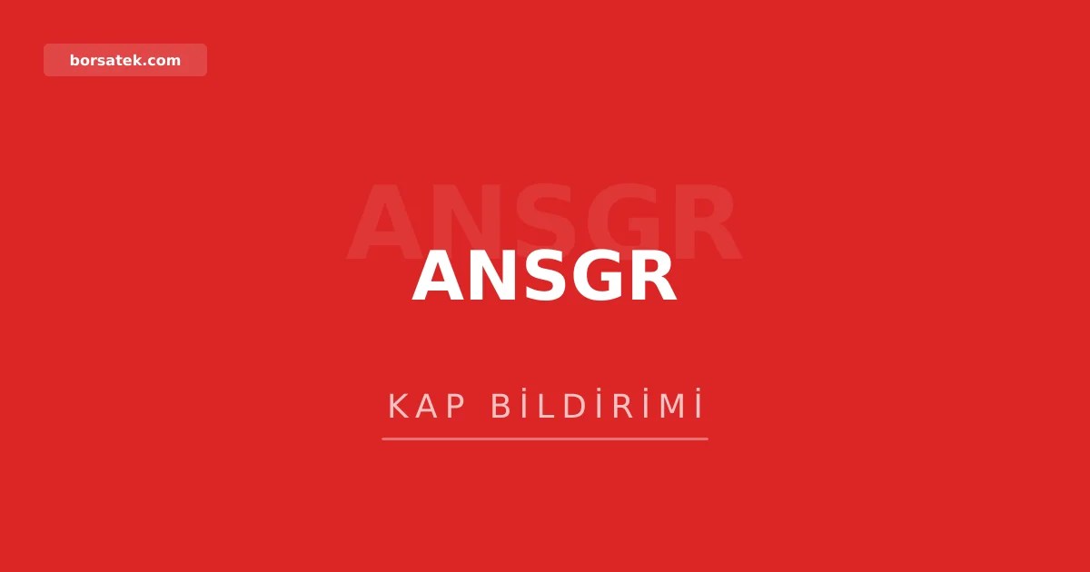 Anadolu Sigorta'nın 2026 ilk yarı konsolide faaliyet raporu yayımlandı Borsatek