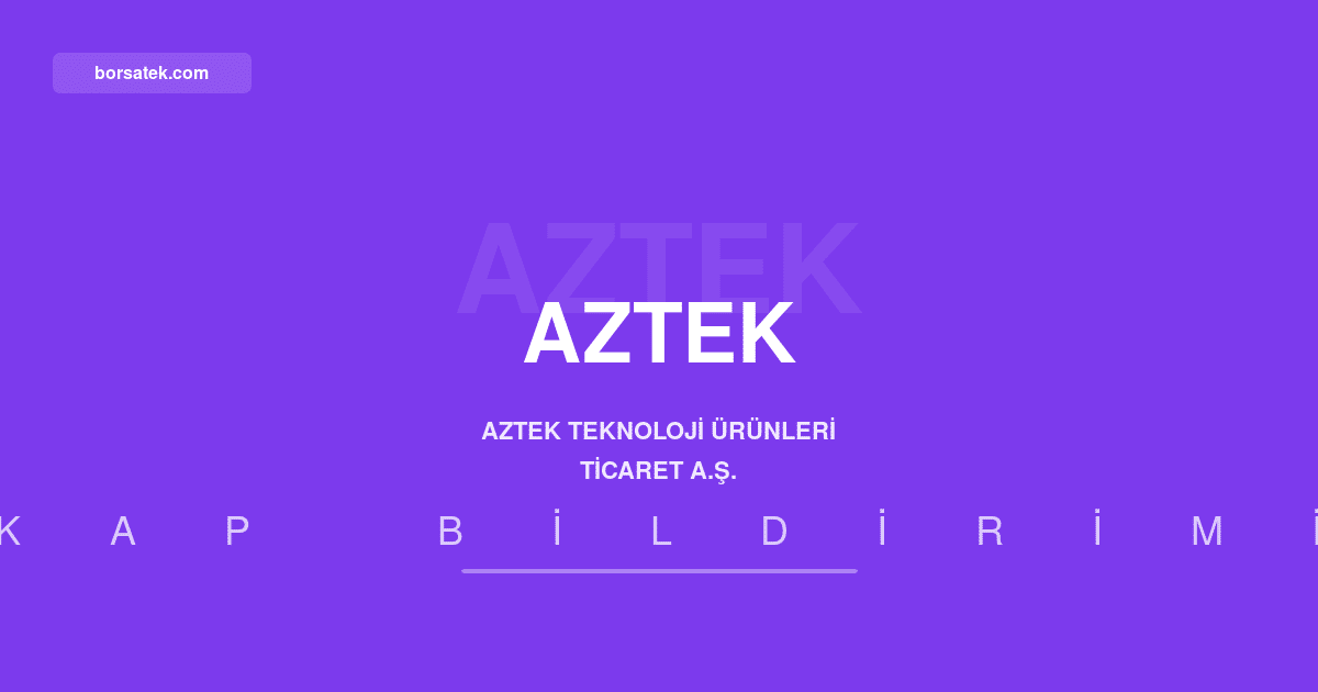 Aztek Teknoloji kulaklฤฑk pazarฤฑnda yรผzde 48, hoparlรถr pazarฤฑnda yรผzde 54 pay aldฤฑ Borsatek