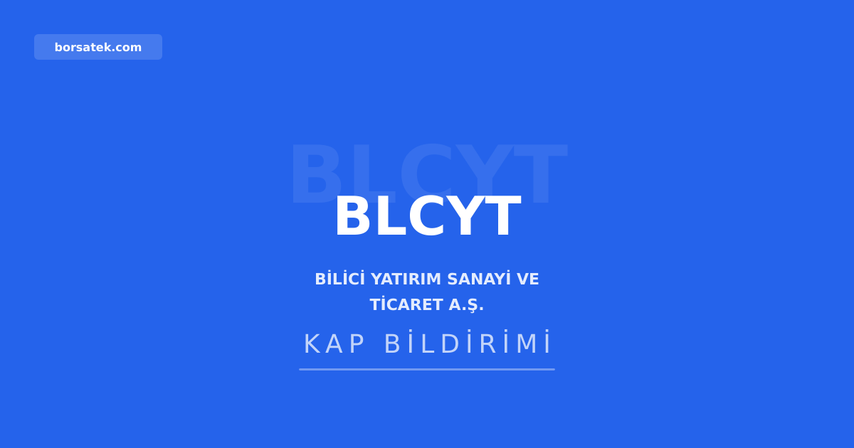 Bilici Yatırım'da kurumsal yönetim komitesi üyeleri belirlendi Borsatek
