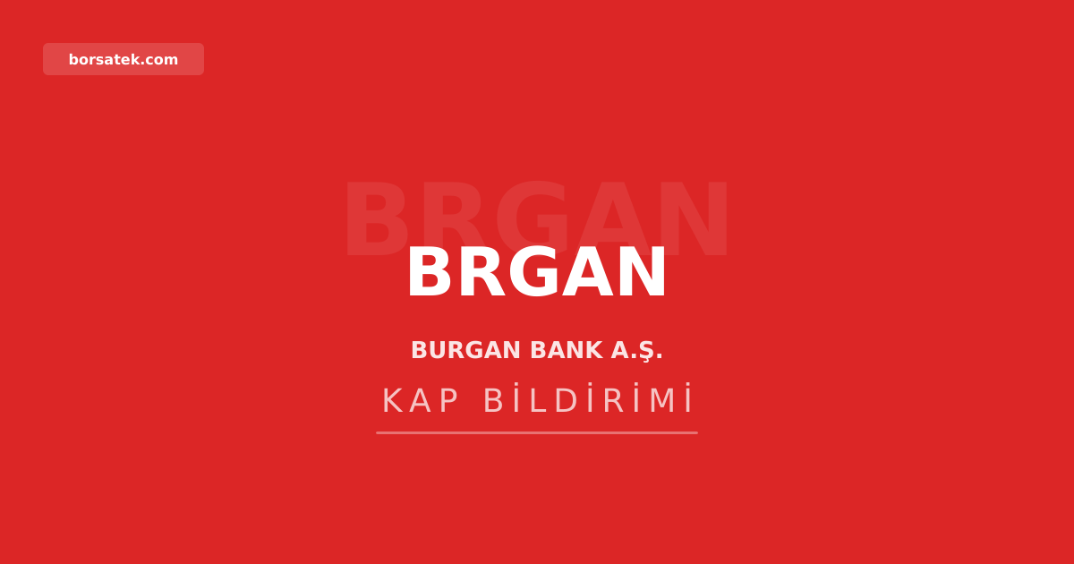 Burgan Bank, 150,5 milyon dolar tutarฤฑnda sendikasyon kredisini yeniledi Borsatek