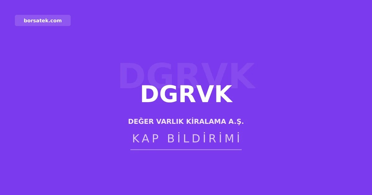 Deฤer Varlฤฑk Kiralama'ya 400 milyon TL'lik kira sertifikasฤฑ ihracฤฑ onayฤฑ Borsatek
