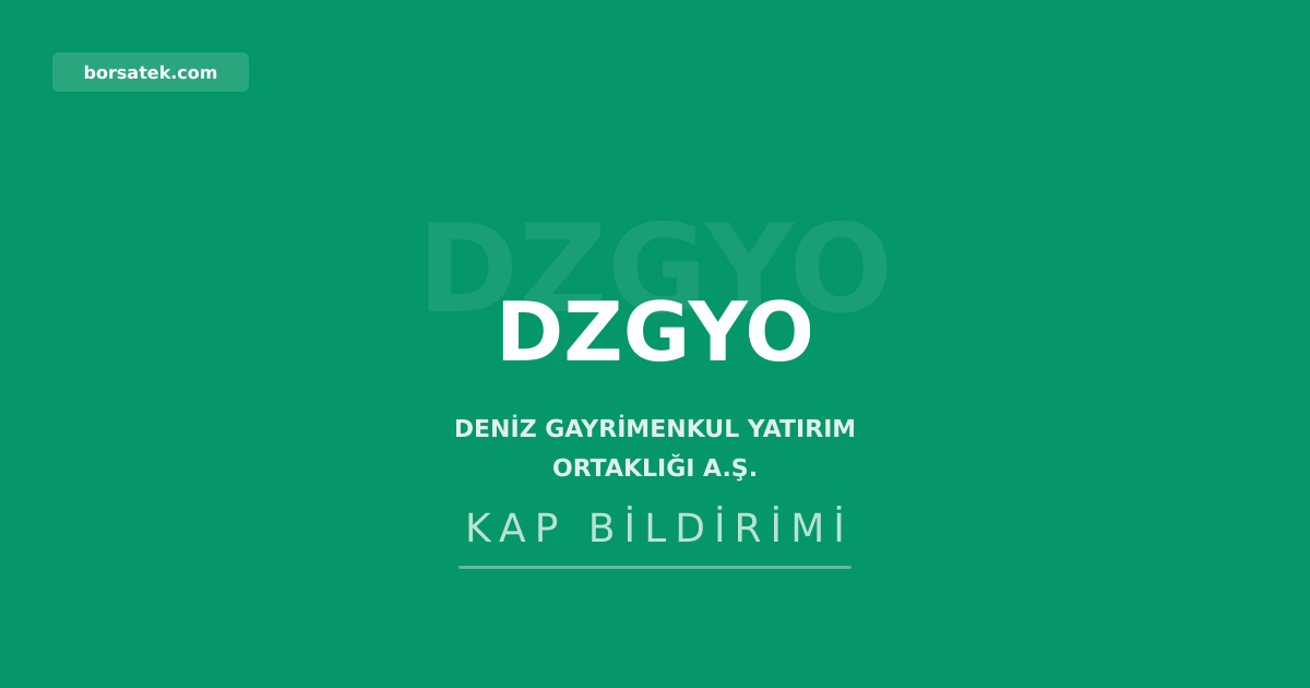 Deniz GYO'nun toplam varlฤฑklarฤฑ 8,5 milyar TL'ye ulaลtฤฑ Borsatek