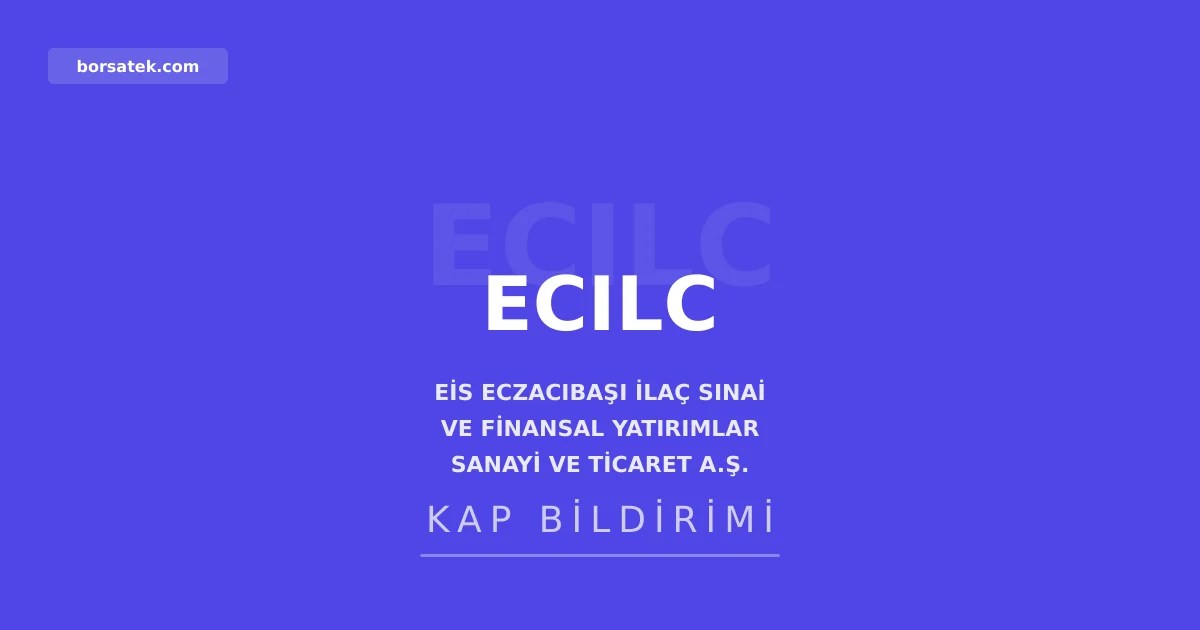 Eczacฤฑbaลฤฑ Holding'in Sanipak hisselerinin satฤฑลฤฑ tamamlandฤฑ Borsatek