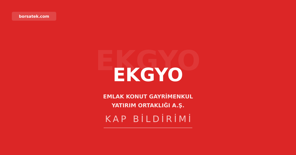 Koray GYO'dan hak sahiplerine kaydileştirme uyarısı Borsatek