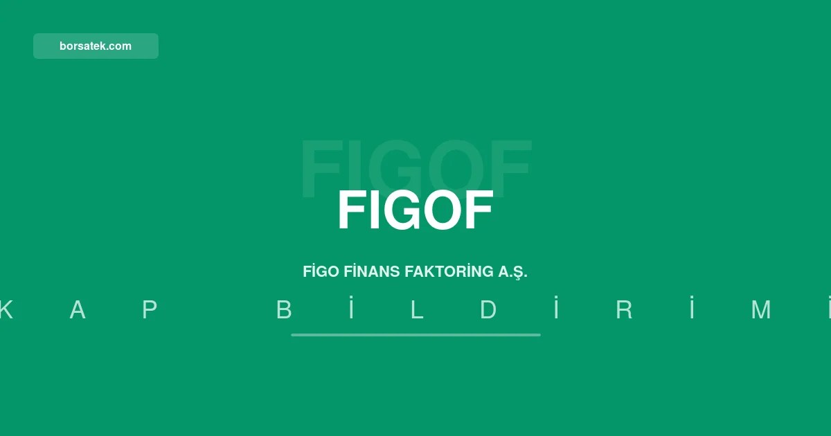 Figo Finans Faktoring'in toplam varlฤฑklarฤฑ yฤฑlฤฑn ilk yarฤฑsฤฑnda yรผzde 117 bรผyรผdรผ Borsatek