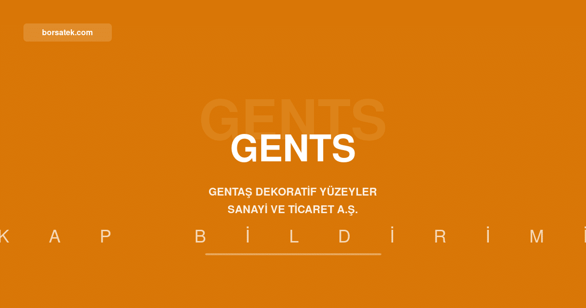 Gentaş Dekoratif Yüzeyler sürdürülebilirlik komitesi kurdu Borsatek
