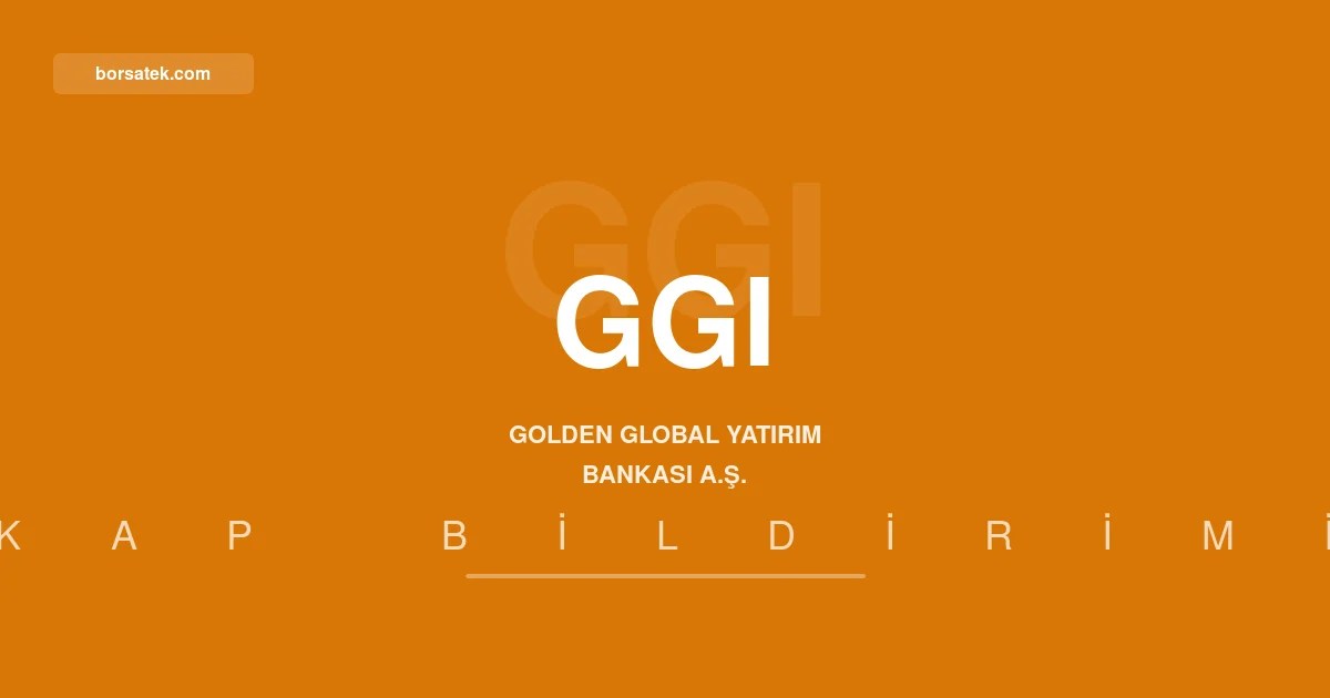 Golden Global Yatฤฑrฤฑm Bankasฤฑ'nda yรถnetim kurulu deฤiลikliฤi Borsatek