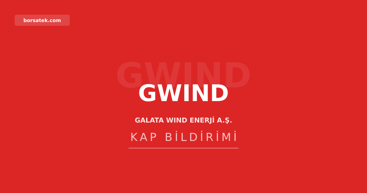 Galata Wind'de Eren รner'e รผรง komitede yeni gรถrev Borsatek