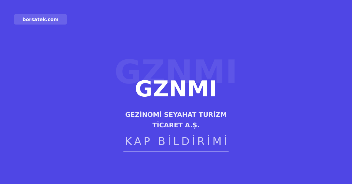 Gezinomi'de bilgi gรผvenliฤi sorumlusu atandฤฑ Borsatek