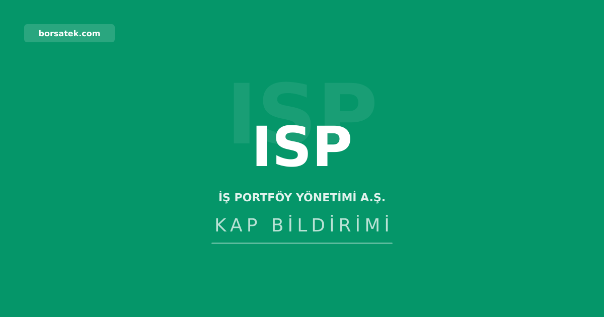 ฤฐล Portfรถy, sorumlu yรถnetim ilkeleri politikasฤฑnฤฑ gรผncelledi Borsatek