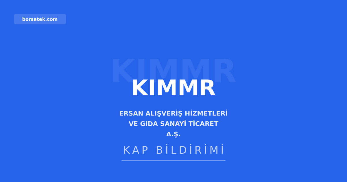 Ersan Alฤฑลveriล'in merkez adresi deฤiลti Borsatek